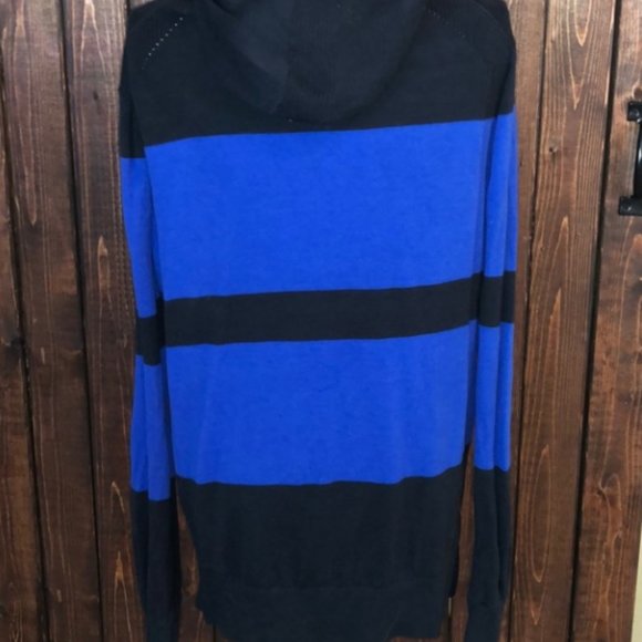 ✨On Hold✨A | X  Armani Exchange Blue & Black Hoodie Cardigan✨ - Picture 9 of 12